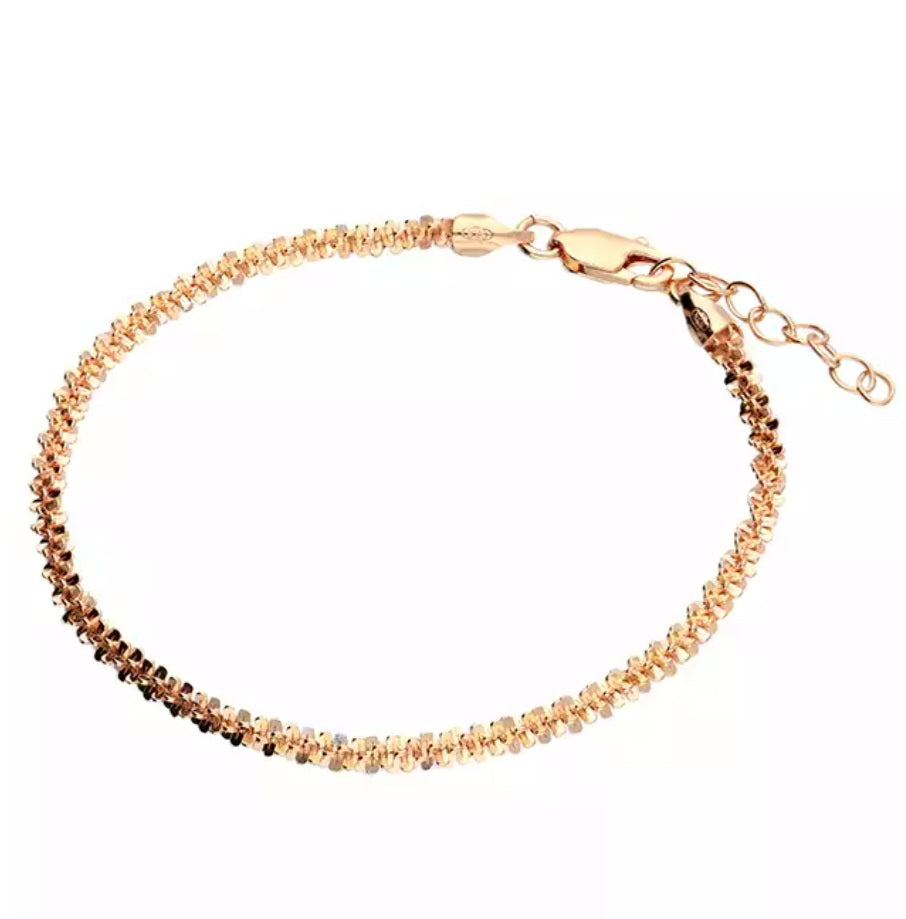 Rose gold-plated daisies