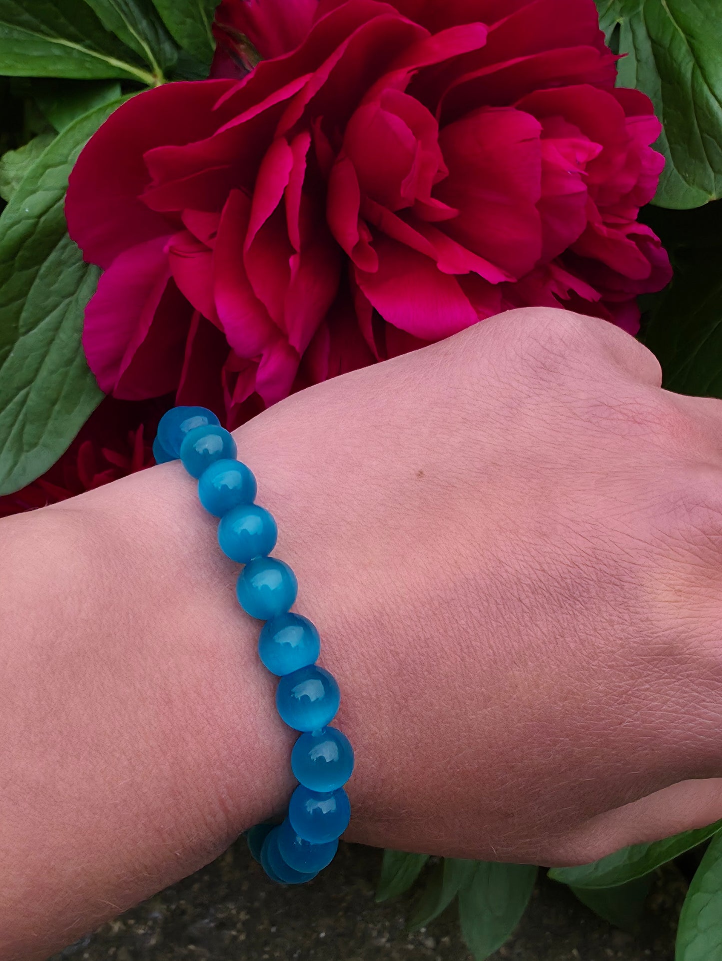 Blue cat eye bracelet