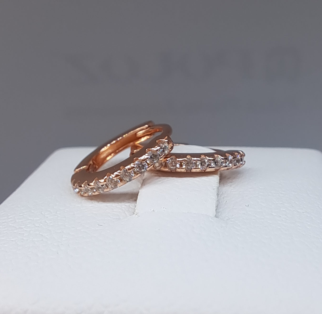 Rose gold earrings