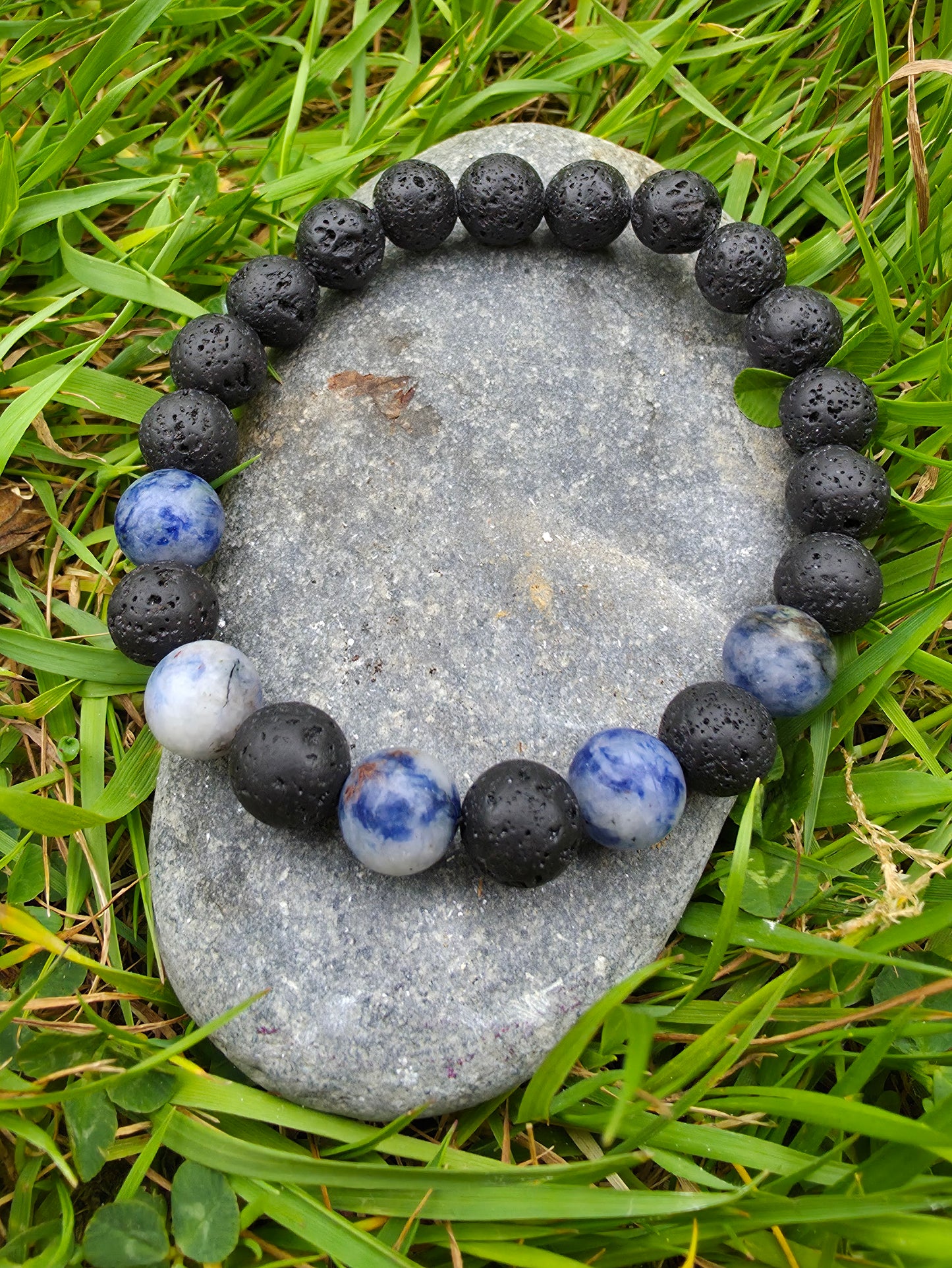 Lava stone and sodalite