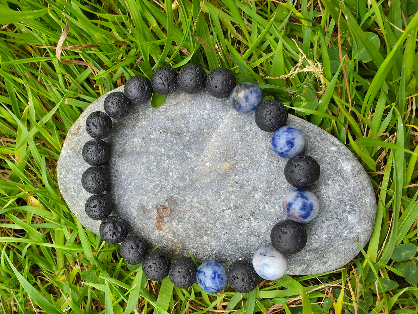 Lava stone and sodalite