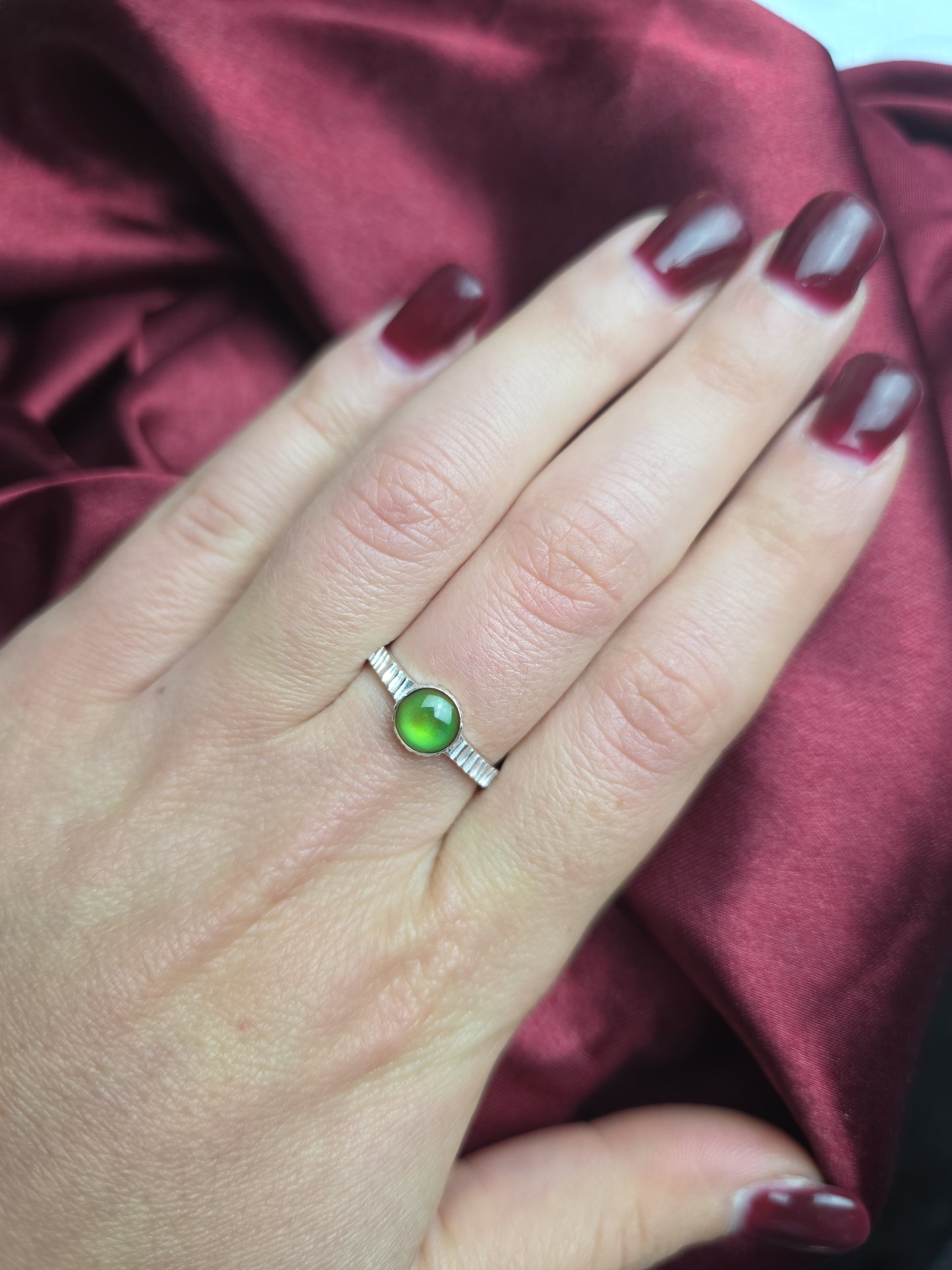 Mood stone sterling silver ring #1