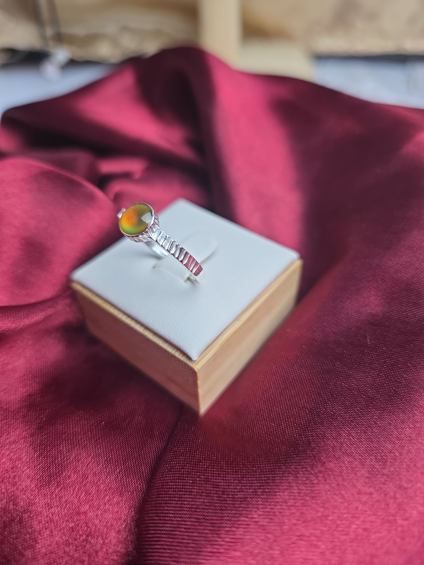 Mood stone sterling silver ring #1