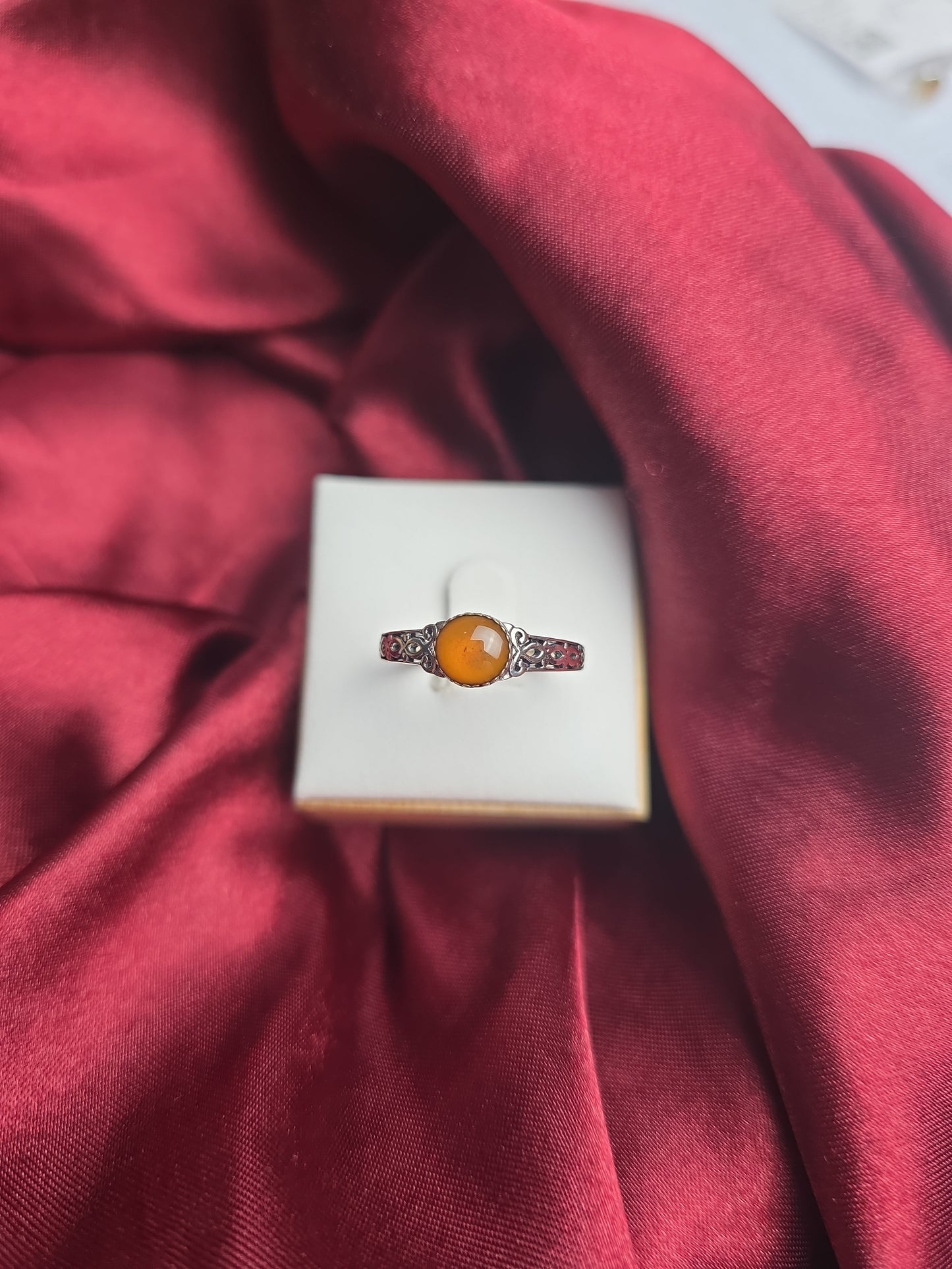 Mood stone sterling silver ring