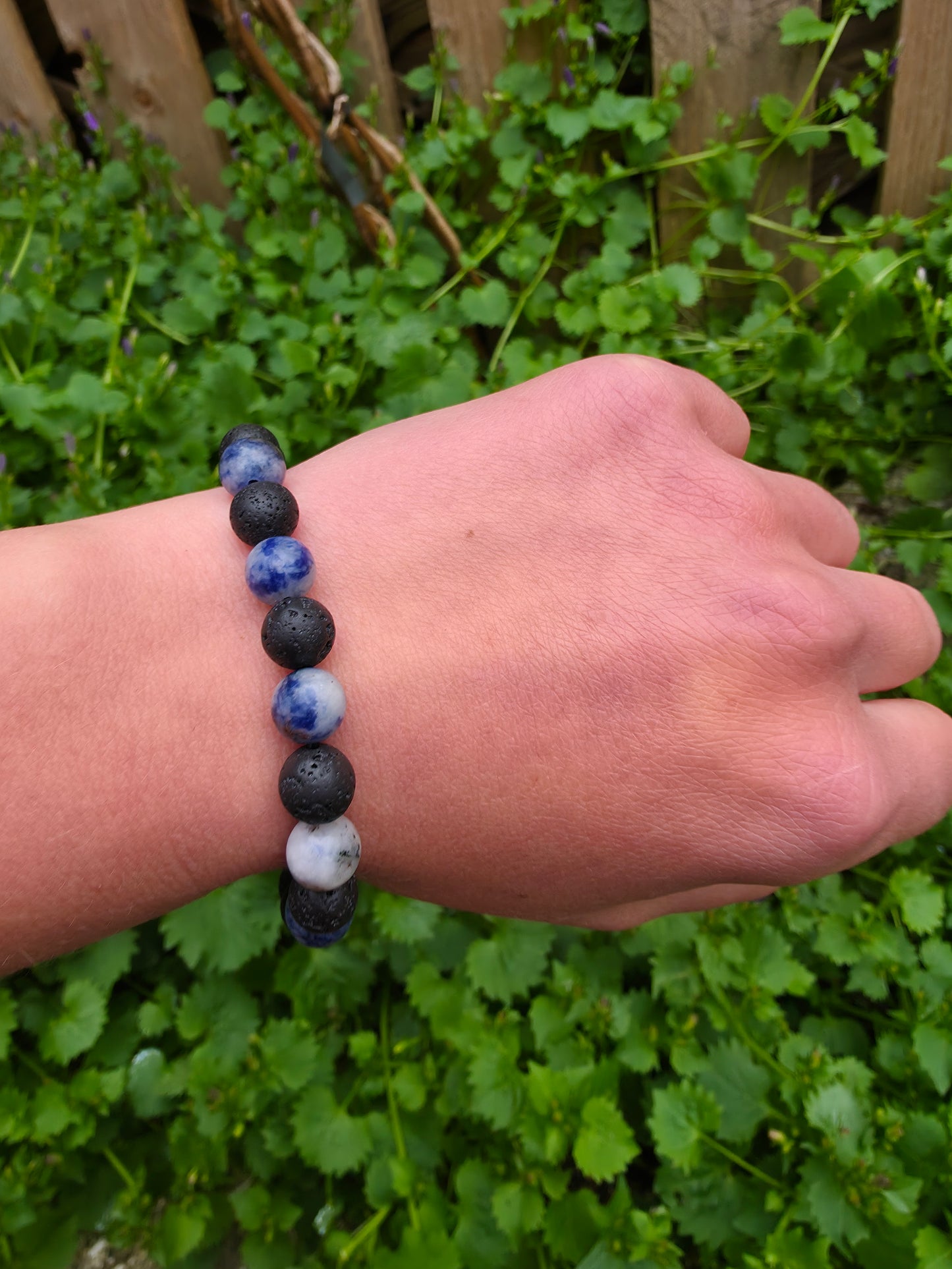 Lava stone and sodalite