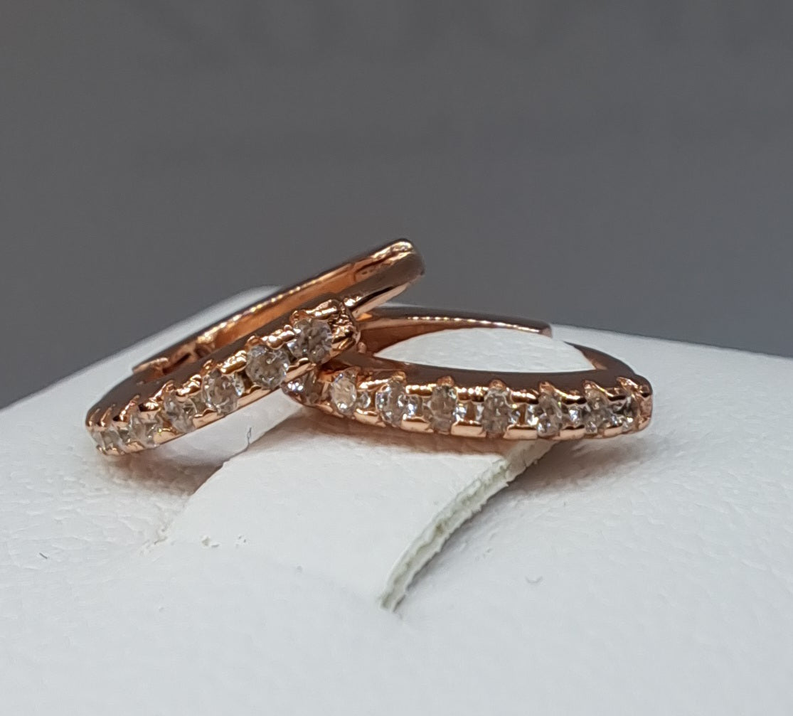 Rose gold earrings