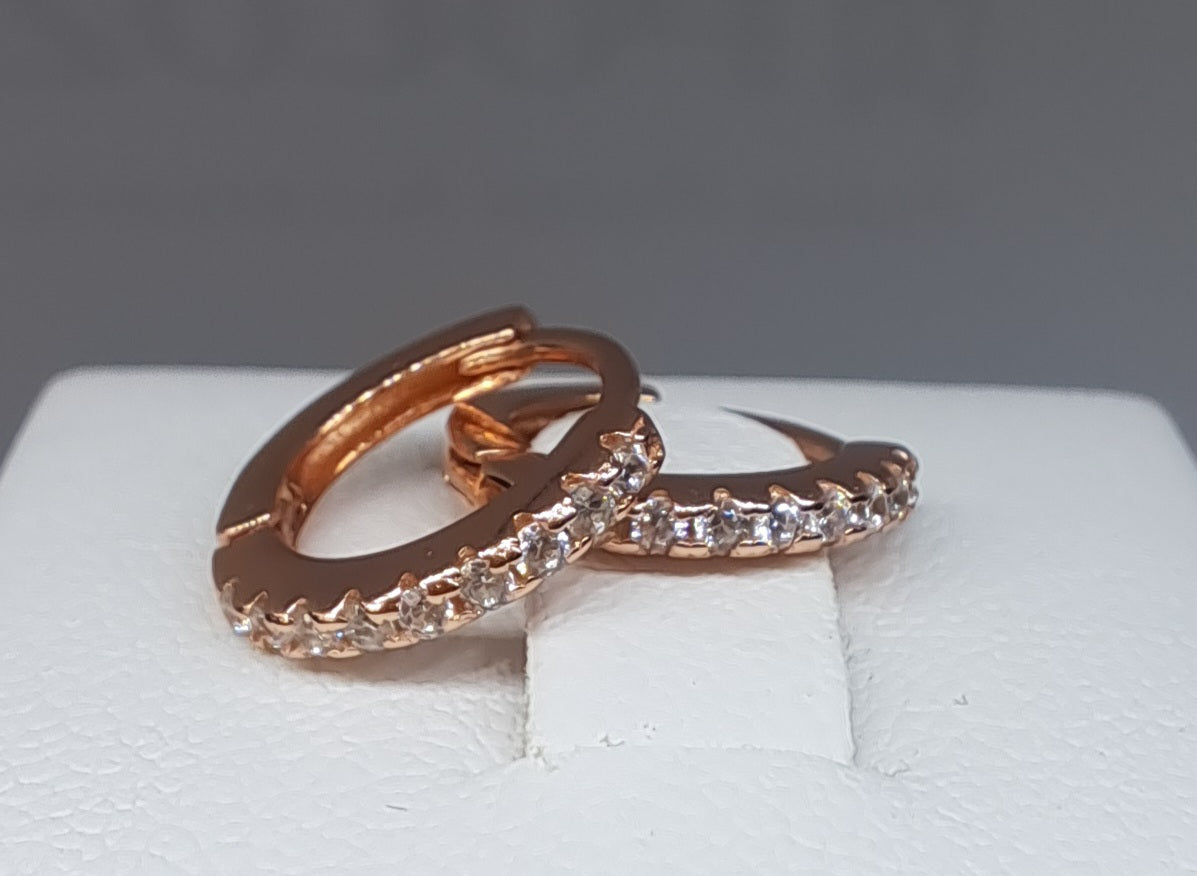 Rose gold earrings