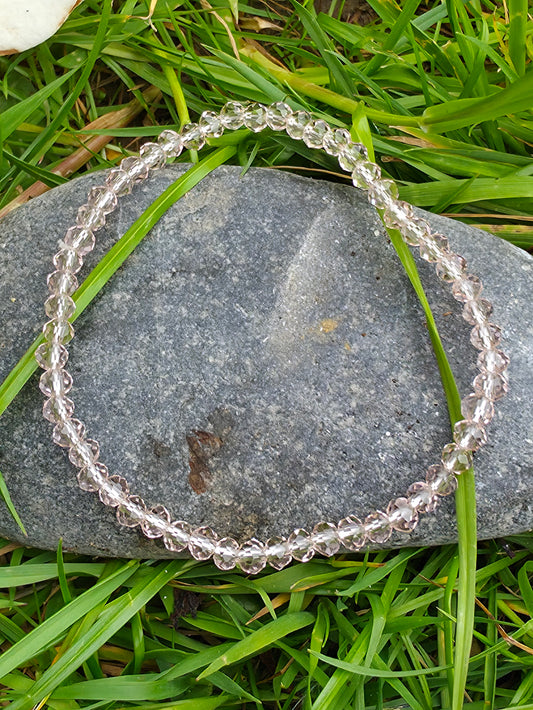 Pink crystals bracelet